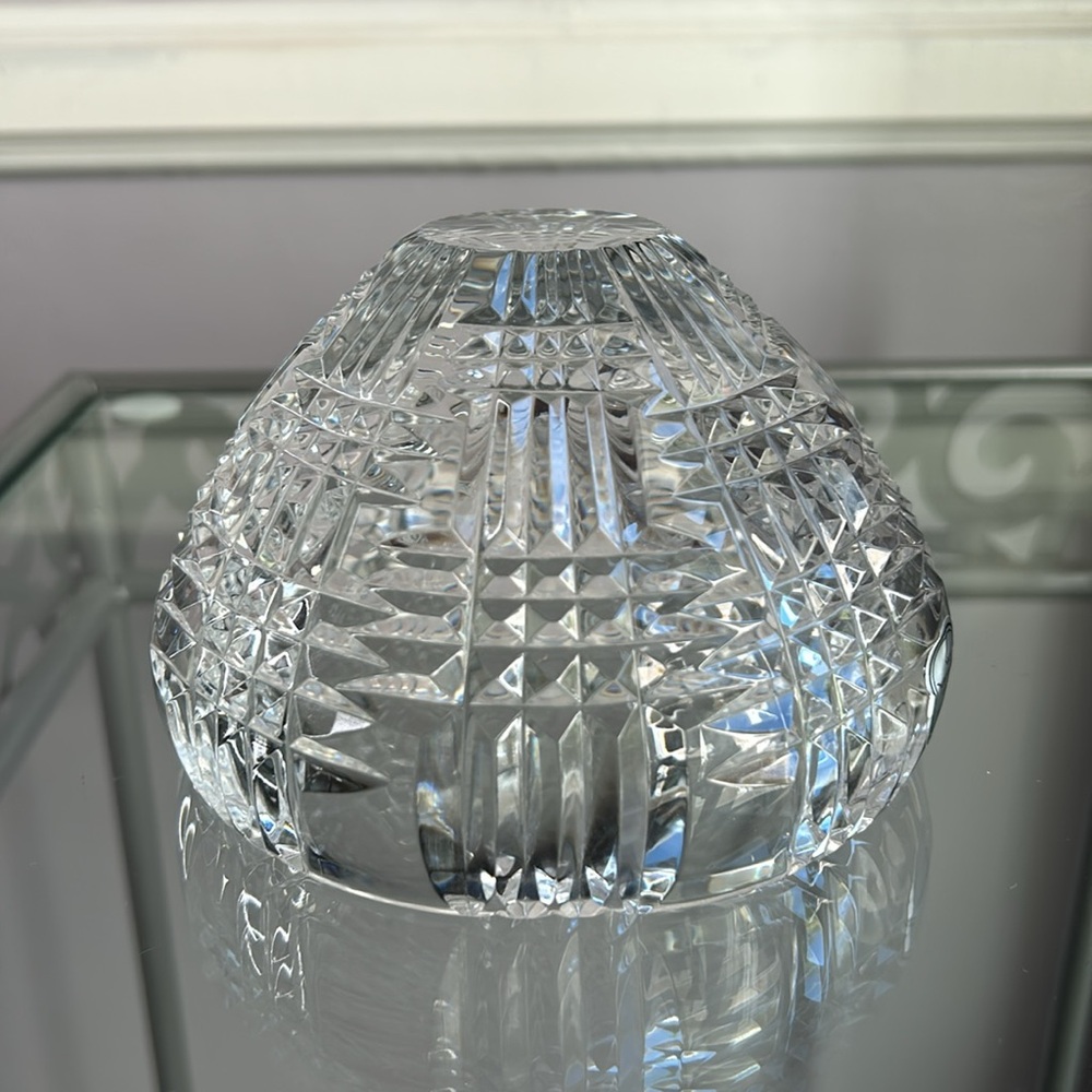 Vintage MCM Astral cut crystal small bowl full lead hand made crystal Korea - Picture 10 of 11